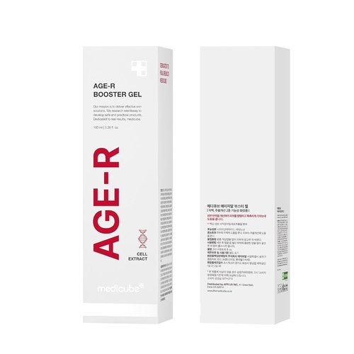 Medicube Age-R Booster Gel Serum - Nourishing Facial Serum with Hyaluronic Acid & Plant Stem Cells | Hypoallergenic Korean Skin Care