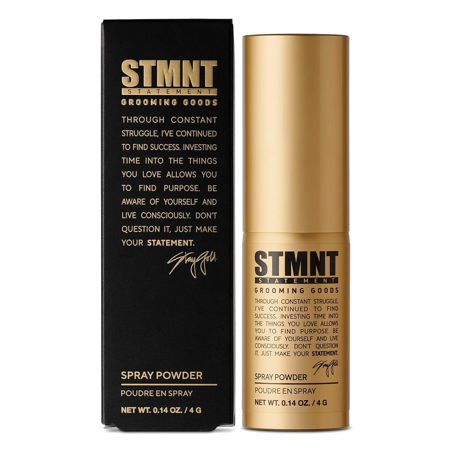 STMNT Grooming Goods Spray Powder - Extra Matte Finish & Texture | Lightweight Formula, 0.14 oz