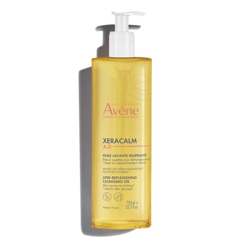 Avène XeraCalm A.D Lipid-Replenishing Cleansing Oil, 25.3 fl. Oz.