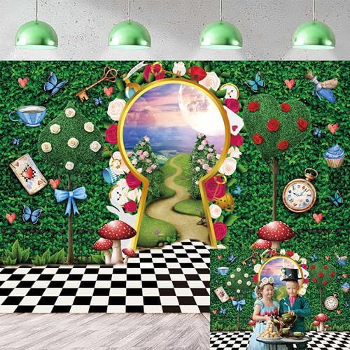 8x6FT Fairy Tale Castle Backdrop for Photography Kids Baby Shower Birthday Party Decorations