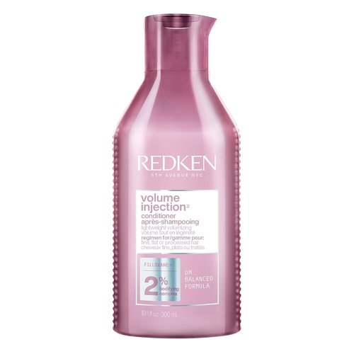 Redken Volume Injection Conditioner for Fine Hair - Adds Lift & Body, Paraben-Free Formula