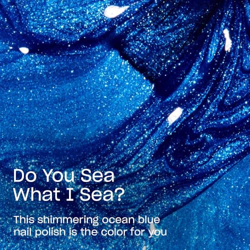 OPI Do You Sea What I Sea? Opaque Bright Blue Nail Polish 0.5 Fl Oz