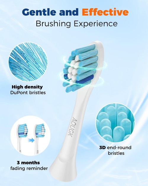 Replacement Toothbrush Brush Heads Compatible with Philips Sonicare Electric Toothbrushes, Tooth Brush Head for Snap-on System Dupont Bristles for Optimal Plaque Remove, Pack of 14, White