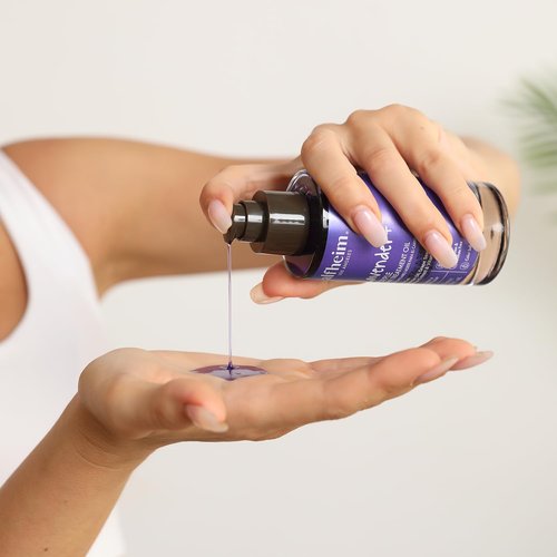 ALFHEIM Lavender+ Purple Hair Oil - Anti-Brass & Frizz Control Serum for Blonde & Color-Treated Hair - 3.38 oz / 100 ml