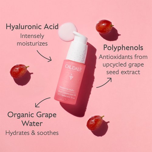 Caudalie Vinosource S.O.S. Hyaluronic Serum - Hydrating & Thirst-Quenching, 1 oz