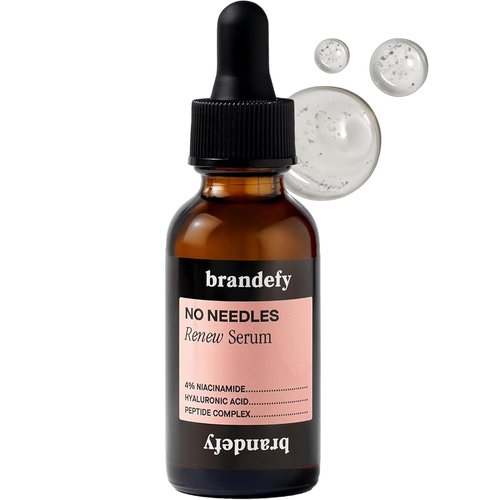 Brandefy Niacinamide Serum - Hydrating Peptides & Hyaluronic Acid for Bright, Smooth Skin | 1oz, Made in the USA