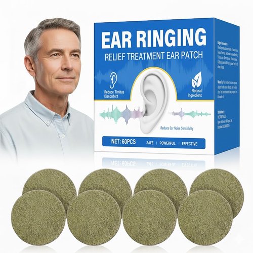 TEELAMP Tinnitus Relief for Ringing Ears, Tinnitus Relief Patch Natural & Long-Lasting Comfort, Effective Reduce Ear Noise, Tinitus Ringing & Discomfort, Mild Ingredients Safe for Daily Use, 60 Pcs