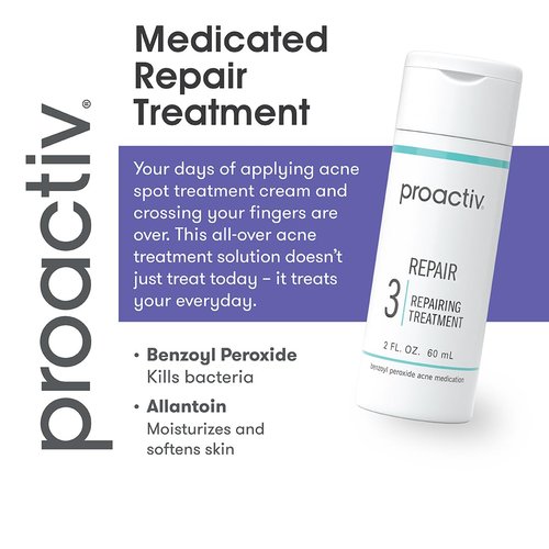 Proactiv Acne Treatment - Benzoyl Peroxide Spot Treatment & Repairing Serum | 3 Fl Oz Clear