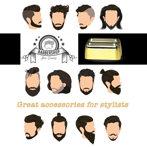 OXSITO 1Pack Golden Pro Replacement Foil and Cutters for Babylis FXFS02 Series MetalFX Double Foil Shavers
