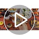 Halloween Castle Party Supplies Set for 24 Guests - Disposable Dinnerware & Decorations