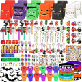 Halloween Party Favors Set - 453PCS Trick or Treat Goodie Bags & Decorations - Kids Classroom Prizes & Gifts