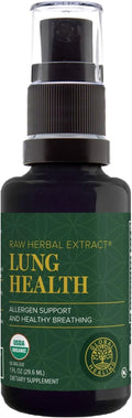 Global Healing Organic Lung Health Supplement - Herbal Nasal Decongestant Spray for Respiratory Support | 1 Fl Oz