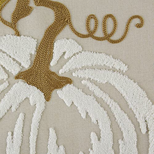 Fall Table Runner with Embroidered White Pumpkin - 14x70 Inches, Thanksgiving Decor Variation of THIS listing