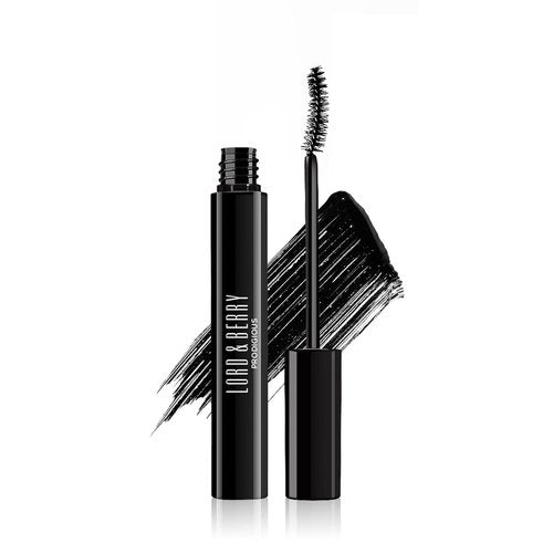 Lord & Berry Prodigious Mascara - Curling & Volumizing, Smudge-Free Formula with Diamond Powder, 0.33 fl oz