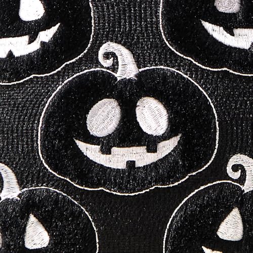 Halloween Pumpkin Pillow Covers 18x18 Set of 2 Black White Decor Variation of Blackwhite Pumpkins