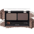 Regine Switzerland Eyebrow Powder Kit - Medium Brown | Long-Lasting Waterproof Formula with Double-Ended Brush