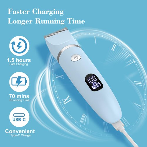 Scttomon 3-in-1 Electric Razor IPX7 Waterproof Bikini Trimmer Wet & Dry Use Painless Personal Trimmer Groomer for Ladies Face Body Legs Bikini Public Hairs Electric Lady Shaver with Replaceable Heads