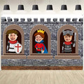 Medieval Castle Entrance Armor Knight Banner for Halloween & Party Decor