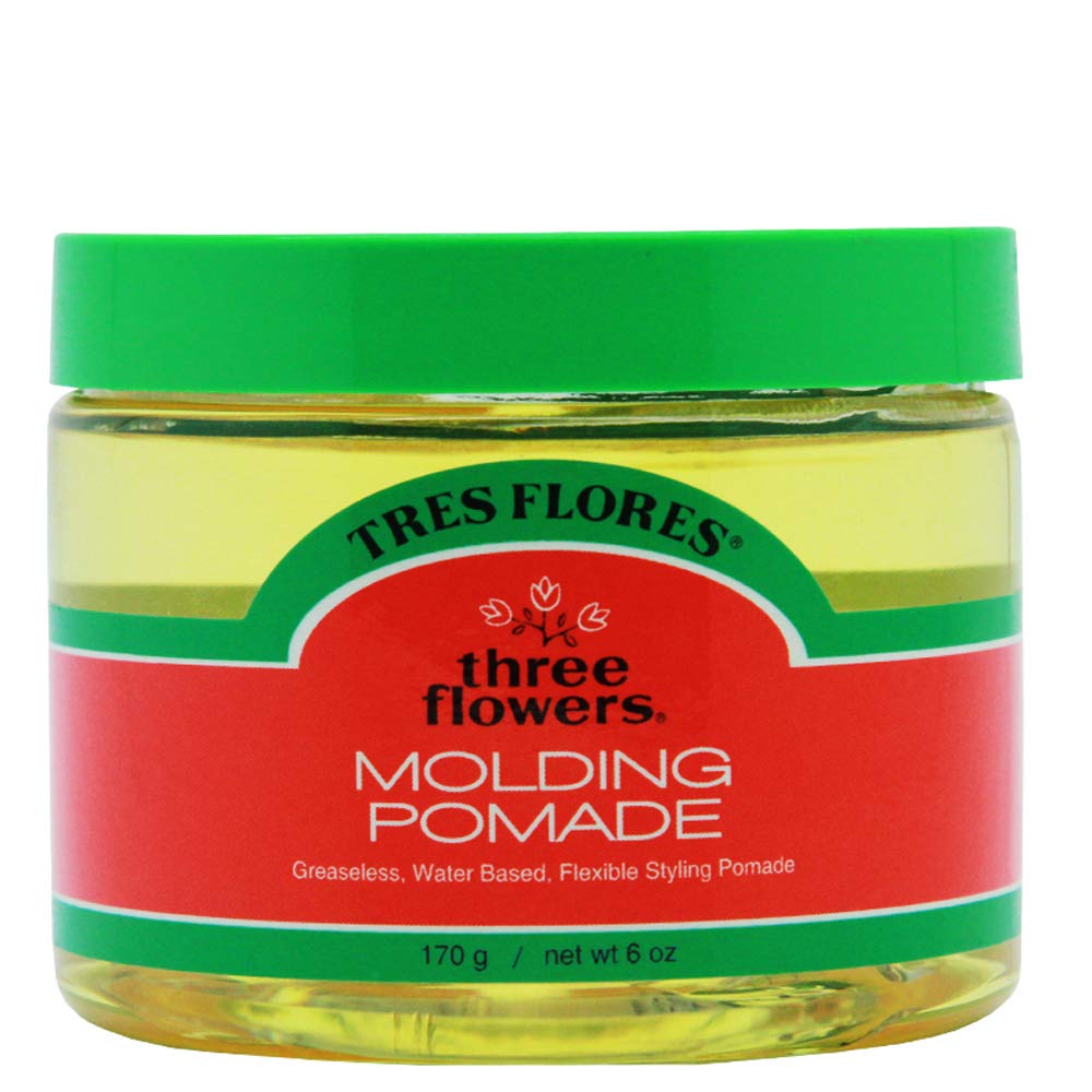 Three Flowers Molding Pomade - Water-Based, Non-Greasy Hair Styling for Men | 6 oz Classic Hold