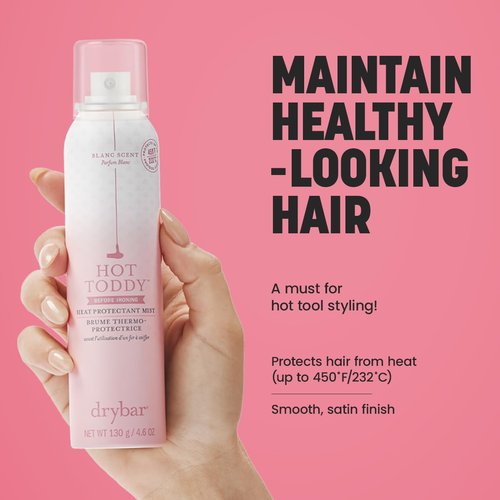 Drybar Hot Toddy Heat Protection Spray - Lightweight Formula for Hair, Protects from Heat Styling