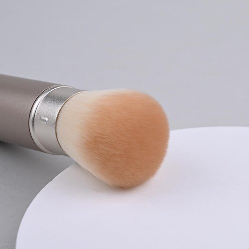 Retractable Kabuki Makeup Brush - Blender Brush for Powder, Cream, Liquid Foundation, Sunscreen, Blush Blending & Bronzer - Professional Make Up Brush - Full Face Makeup Brush - Vegan & Cruelty Free