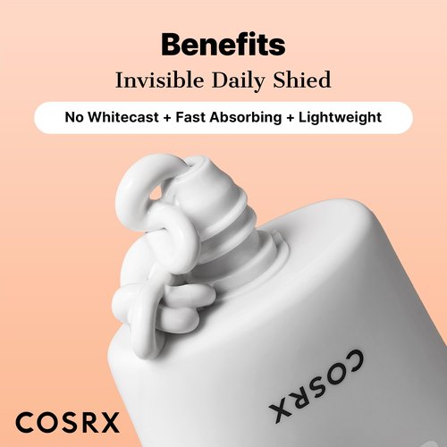 COSRX Vitamin E Vitalizing Face Sunscreen SPF 50, 1.69 fl oz, SPF Moisturizer, Lightweight under Makeup, Travel Essentials, Summer Essentials, Korean Skin Care, Korean Sunscreen for Face