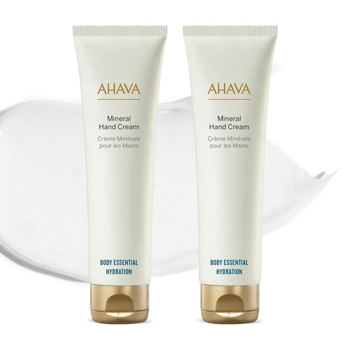 AHAVA Duo Active Dead Sea Minerals Hand Cream - Hydrating Value Set, 2 x 150 ML (5.1 Fl Oz)
