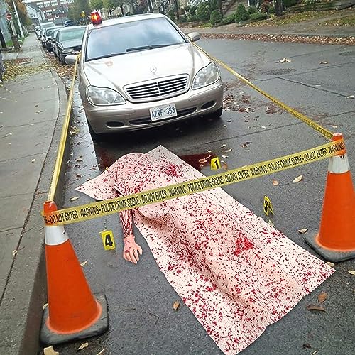 Scary Halloween Outdoor Dead Body Prop - Right Hand Only, 5.4ft, Haunted House Decoration