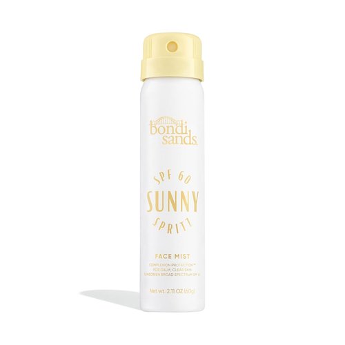 Bondi Sands Sunny Spritz SPF 60 Face Mist - Nourishing Hydrating Sunscreen, Oil-Free & Water-Resistant, 2.11 Oz