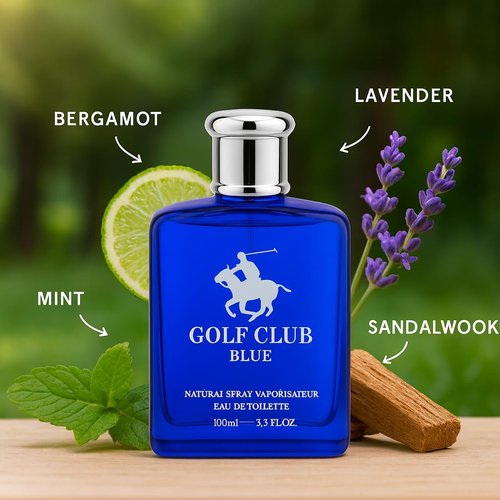 Skiennix Men's Perfume - Elegant Sports Fragrance Eau de Toilette in Blue Glass Bottle | Long-Lasting 100ml