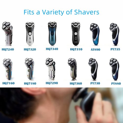 Aquatec HQ8 Replacement Shaver Heads - Compatible with Philips Norelco PT720, AT880, AT810 | 3-Pack