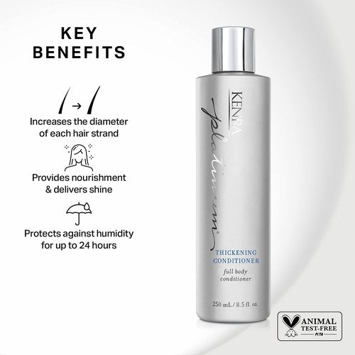 Kenra Platinum Thickening Conditioner - Volumizing Formula for Fuller-Looking Hair | Lightweight & Sulfate-Free