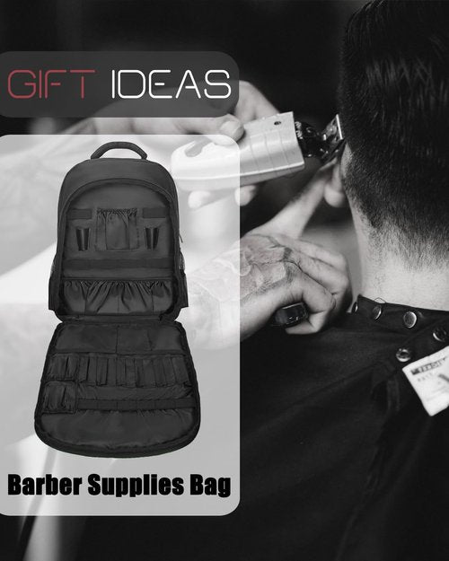 Amazing Fair Barber Supplies Backpack for Clippers and Supplies, Barber Bag for men