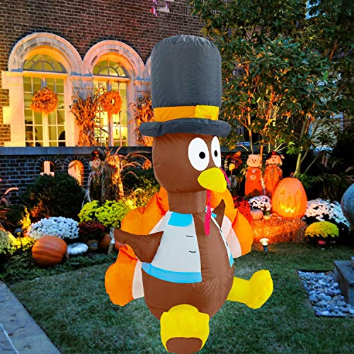 Thanksgiving Decorations Inflatables Turkey 3.5 Ft Cute Fall Decor