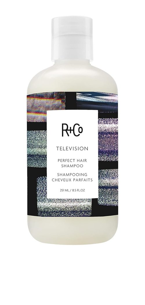 R+Co TELEVISION Perfect Hair Shampoo - Hydrating & Smoothing Cleanser for All Hair Types, Adds Shine & Softness