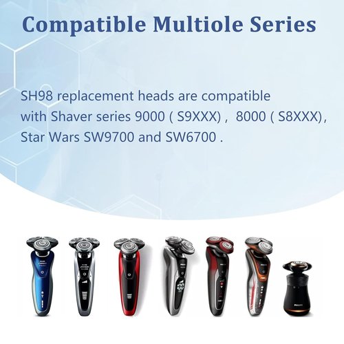 Philips Norelco Replacement Shaver Head SH98/72 - Compatible with SH98 Series Models | 1-Pack