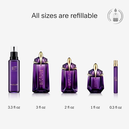MUGLER Alien Eau de Parfum | Women's Floral & Woody Perfume with Jasmine, Wood, and Amber - Long Lasting