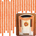 Orange Marigold Garland - 5 ft Day of The Dead Festival Decor for Halloween & Weddings