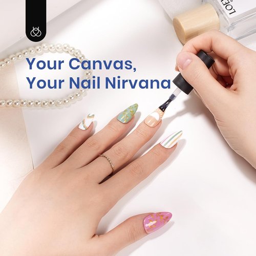 Beetles Gel Nail Kit Etch-X, Almond Medium, 500pcs 12 Sizes, with 9 in 1 Glue Mini Nail Lamp, Pre-Etched Half Matte Easy Extension Set for Home DIY Salon Manicure Art