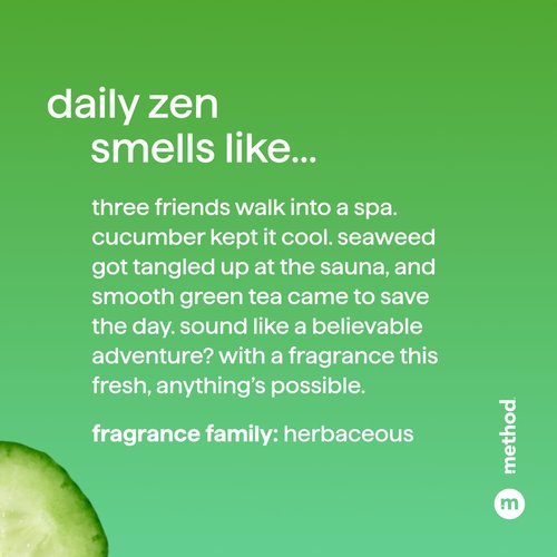 Method Daily Shampoo - Daily Zen Scent | Nourishing Formula in 3.4oz Size
