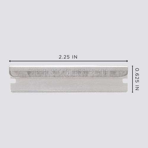 Diane Hair Shaper Razor Blades, Polymer Coated Stainless Steel Material, Precise Shaping, Trimming, and Cutting, Razor Refills for Barber, Straight Edge Razor Blade, 60-Pack