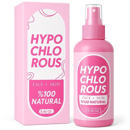 HOCl Hypochlorous Acid Spray Pure 250 ml / 8.4 oz – Natural Skin & Face Mist – Gentle Refreshing Formula for Cleansing, Soothing & Deodorizing – Alcohol-Free & pH Balanced