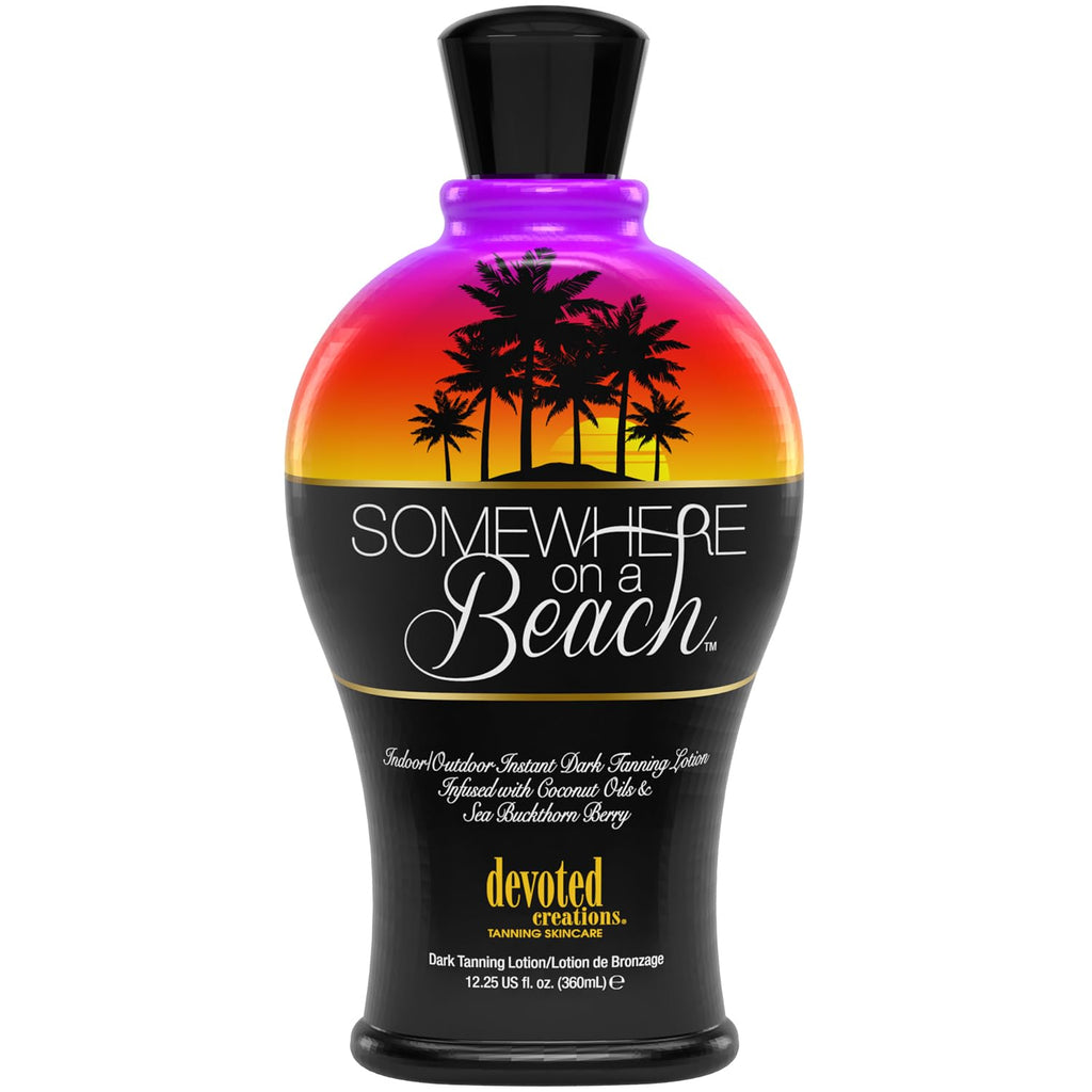 Somewhere on a Beach Instant Dark Tanning Lotion - Indoor/Outdoor Use, 12.25 Ounce