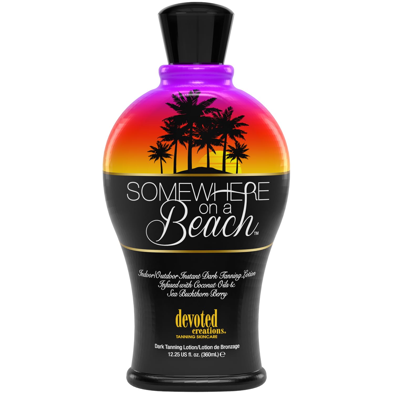 Somewhere on a Beach Instant Dark Tanning Lotion - Indoor/Outdoor Use, 12.25 Ounce