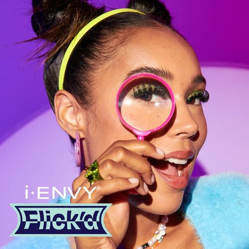 i•ENVY Flick'd DD Curl False Lashes, 3 Pairs Fluffy Wispy Volume Strip Eyelashes, DIY Lash Perm & Extension Look with Clear Band, Natural Bold Style & Dramatic Curl, Easy to Apply & Reusable