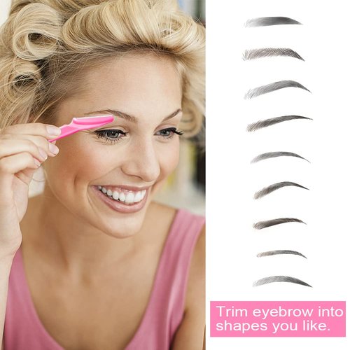 72 Pcs Eyebrow Razor, Face Razors Multipurpose Dermaplaning Tools Eyebrow Trimmer Shaper Shaver Facial Hair Removal for Women Men Body Use