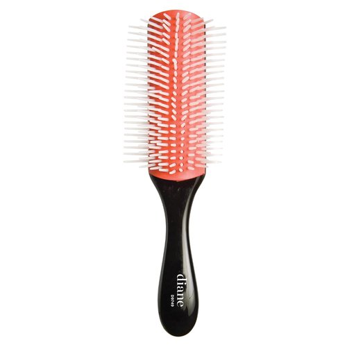 Diane Pro Nylon Pin Hair Brush - Effortlessly Detangle Thick or Curly Hair | Ideal for Wet Styling