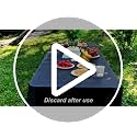 Black Disposable Plastic Tablecloth 54x108 Inches - Party & Event Use