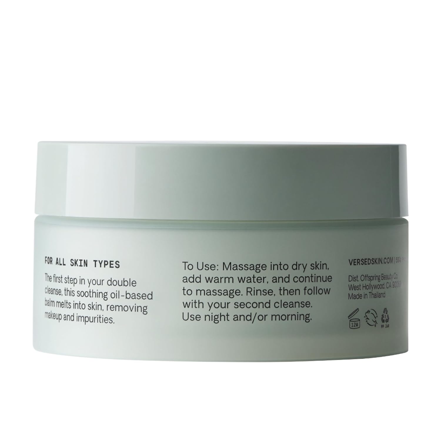 Versed Cleansing Balm - Day Dissolve Formula for Effortless Makeup Removal | 3.5 oz