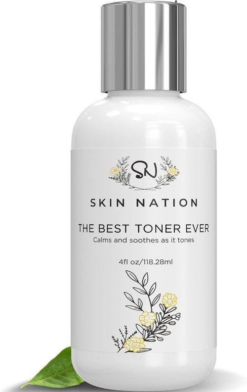 Skin Nation Hydrating Rosewater Toner - Alcohol-Free & Paraben-Free, 4 fl oz for All Skin Types